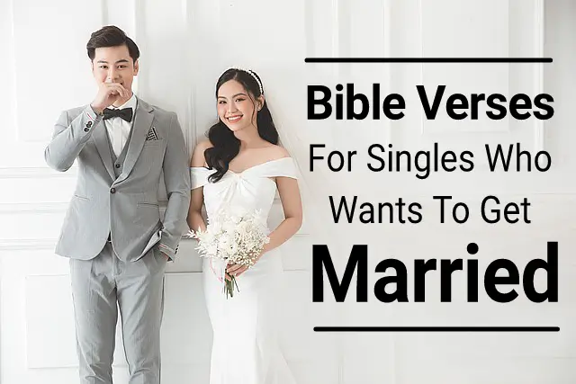 bible verses for singles who wants to get married