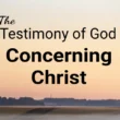 testimony of god